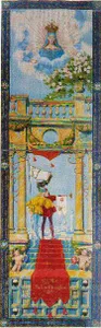 Il Drappellone del Palio del 2 luglio 1921, dipinto da Maria De Maria