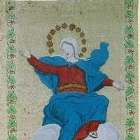 Il Drappellone del Palio del 17 agosto 1845, vinto dalla Contrada del Drago