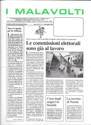 XVII/2 - Le commissioni elettorali sono già a lavoro