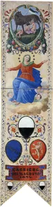 Il Drappellone del Palio del 16 agosto 1874