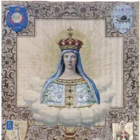 Il Drappellone del Palio del 2 luglio 1903, dipinto da Pietro Loli Piccolomini