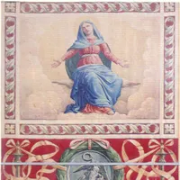 Il Drappellone del Palio del 16 agosto 1909, dipinto da Nazzareno Venturini